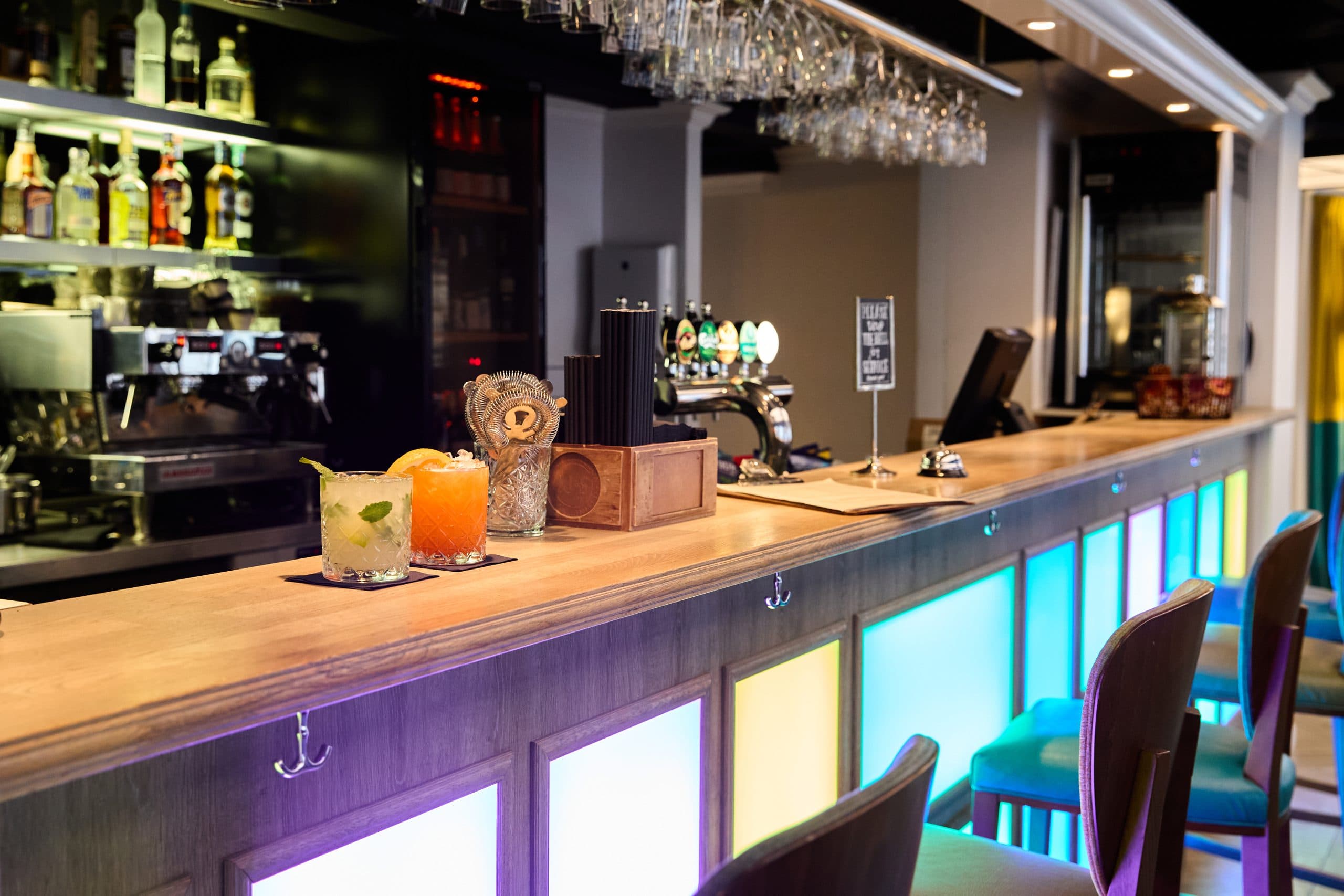 Cocktails on the Absalon Bar counter